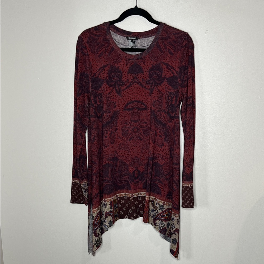 Desigual Artsy Patterned Patchwork Scarf Print Pa… - image 2